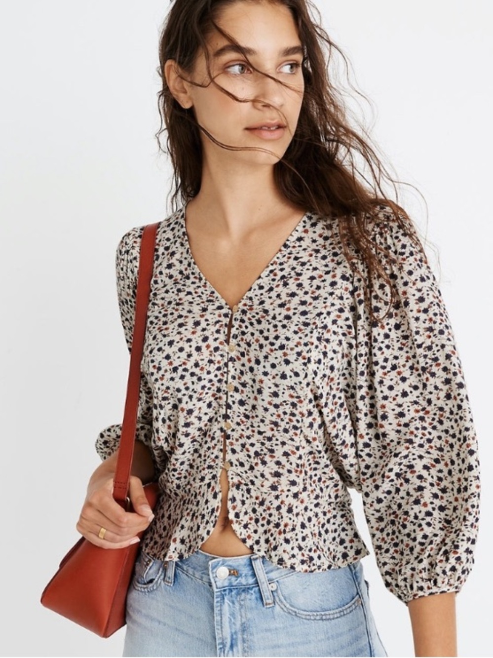 MADEWELL x CHRISTY DAWN Emmy Top ~ Windflowers Floral Print - Medium